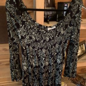 Santiki Boho Off Shoulder Top Vintage